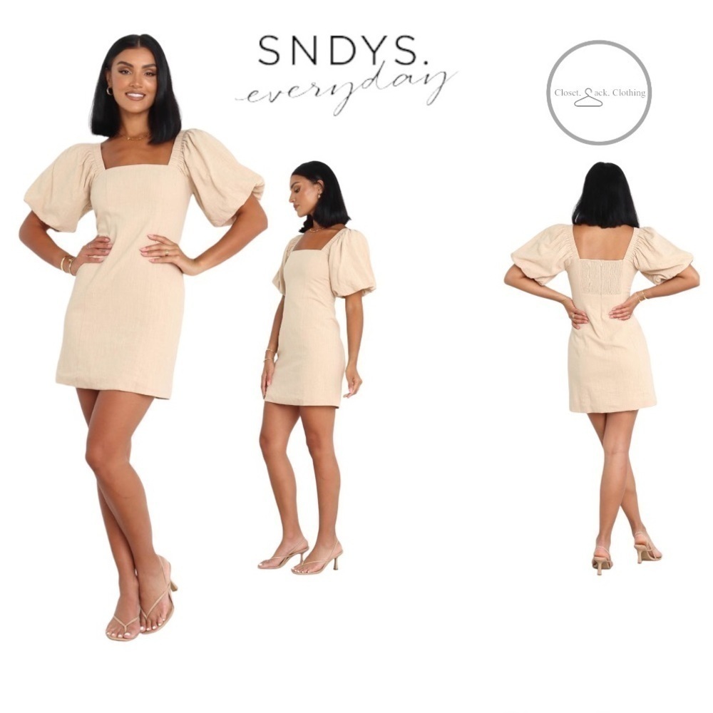 Sndys Everyday TUSCANY DRESS - BEIGE Size XXL